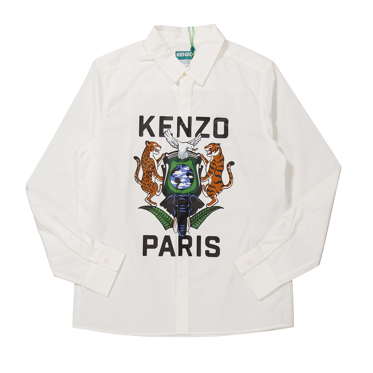 Boys Tiger Pigeon Graphic Print Shirt