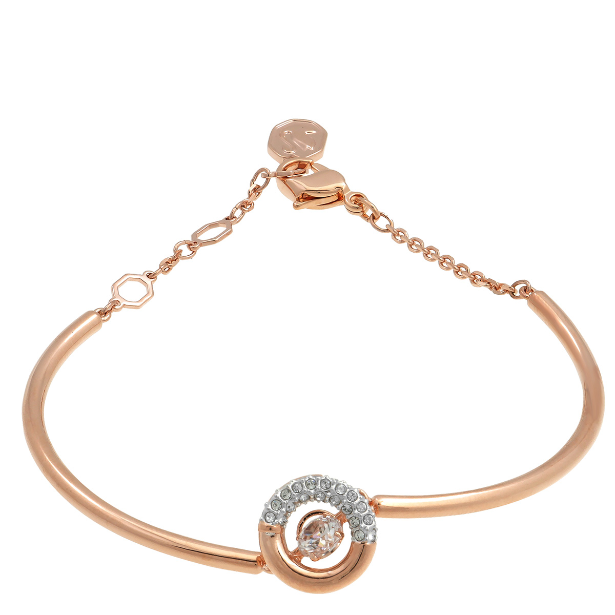 Dextera Round Cut Crystal Bangle