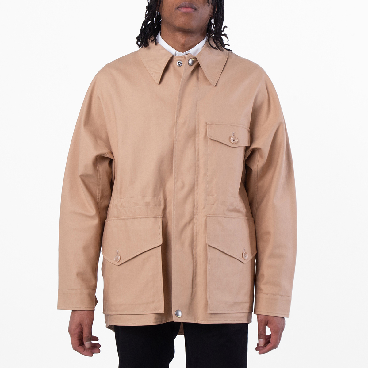 Gabardine Elasticated Waistband Jacket, Brand Size 52 (US Size 42)