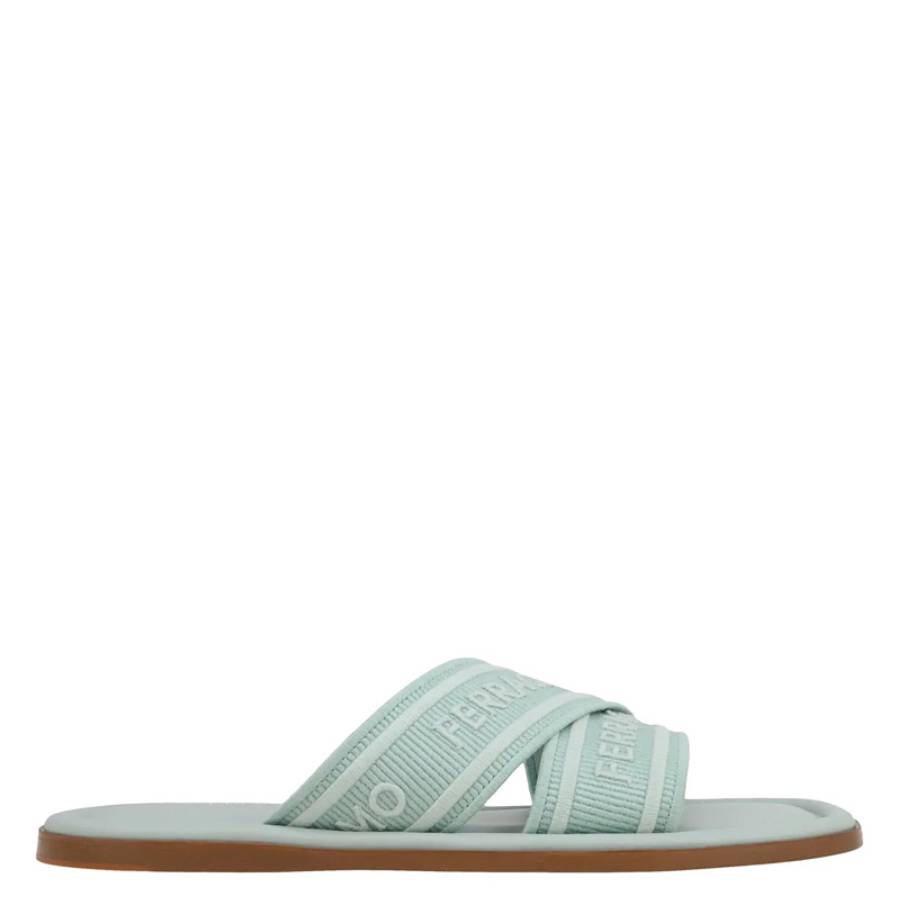 Laurene Logo Embroidered Slides