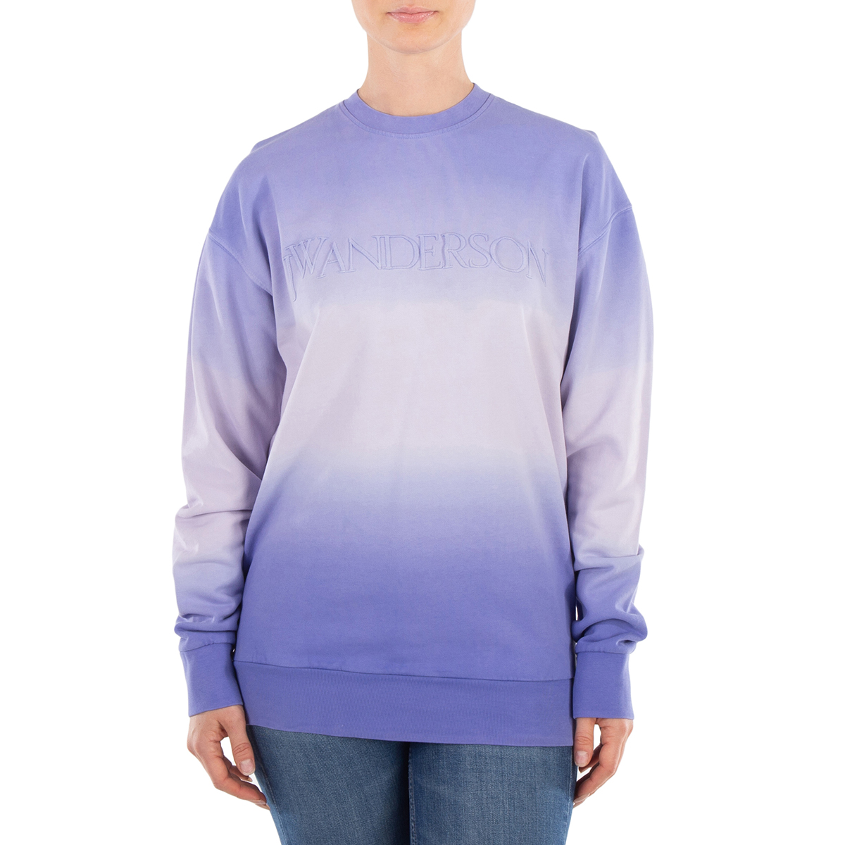 Logo Embroidered Crew Neck Sweatshirt