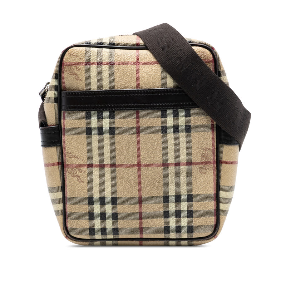 Pre owned Burberry Haymarket Check Coated Canvas Crossbody ITSTESER35MIL