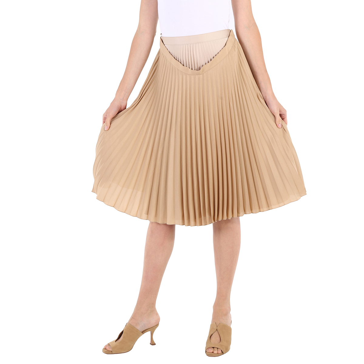 Sandbank Layered Pleated Skirt