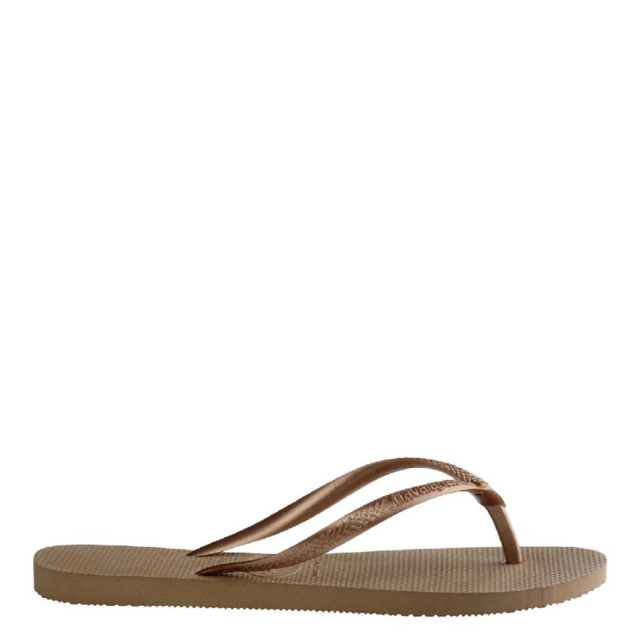 Swarovski Crystal Logo Rubber Flip Flop